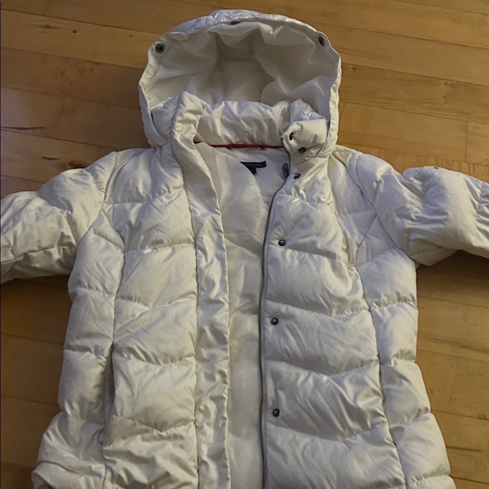 Tommy Hilfiger Kids Cream Puffer Jacket